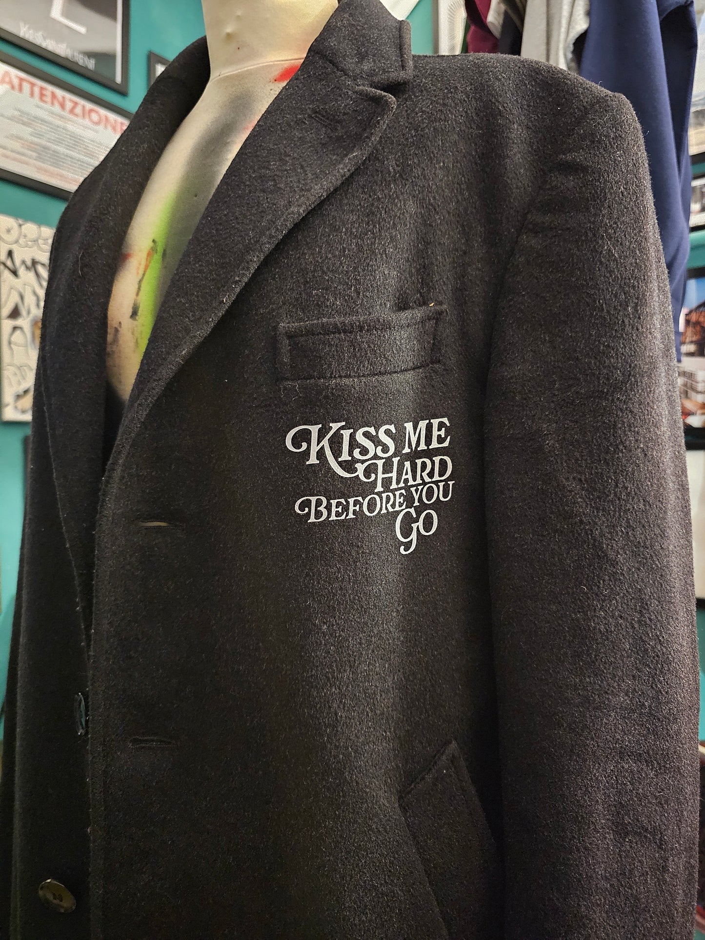 Winter Coat "Kiss Me Hard" - Avantgarde