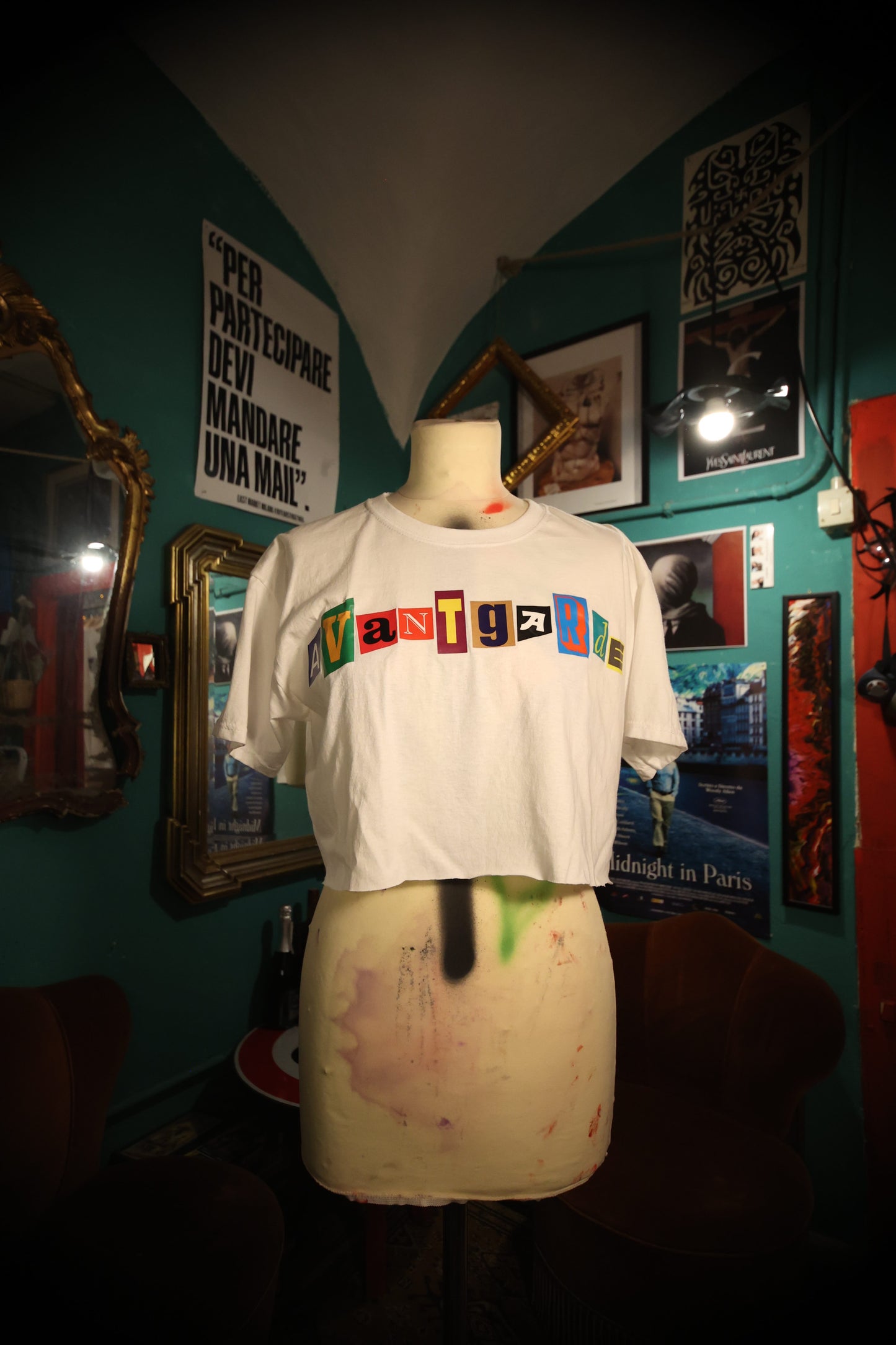 T-Shirt Handmade "Newspaper" - Avantgarde