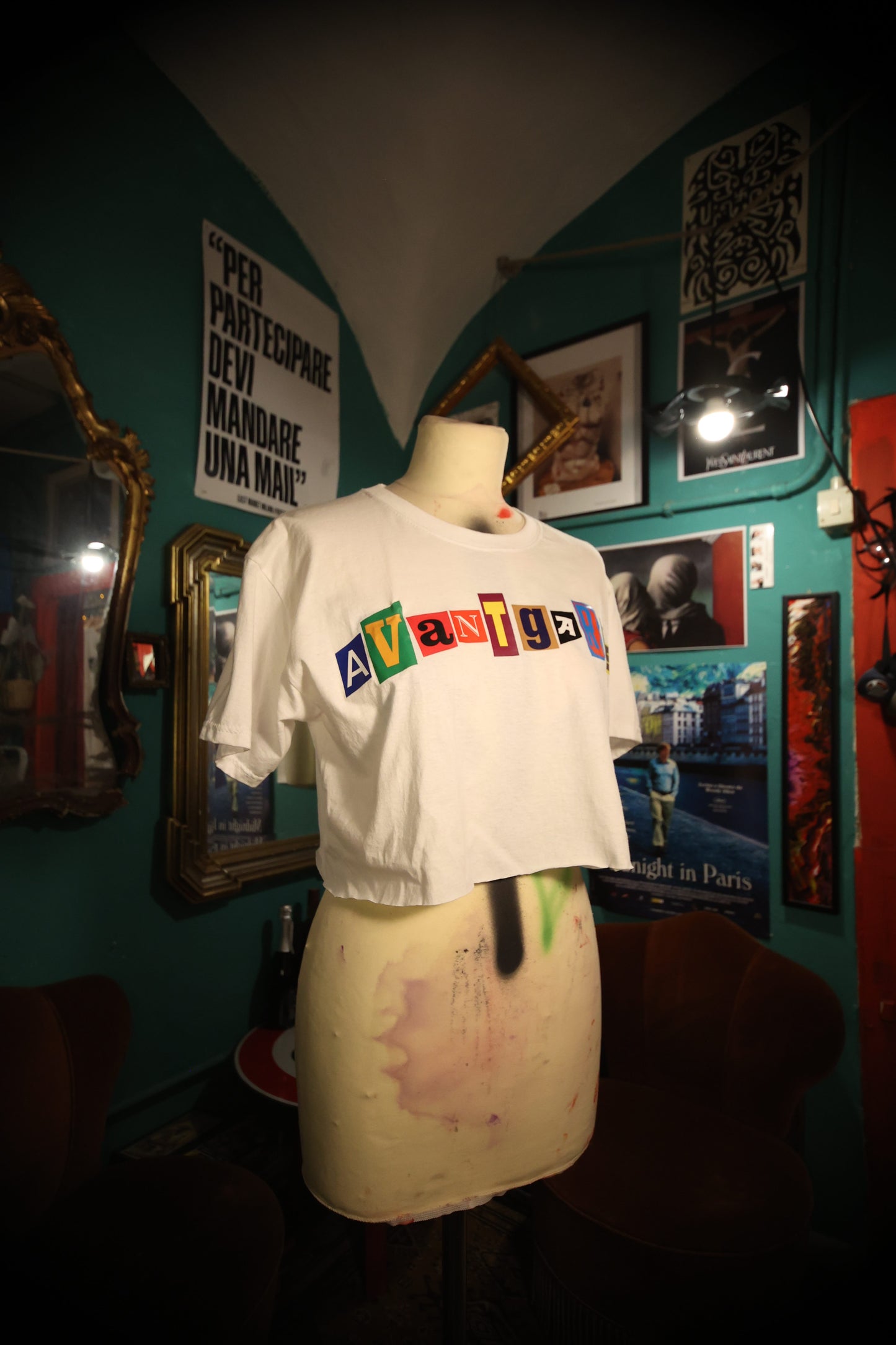 T-Shirt Handmade "Newspaper" - Avantgarde
