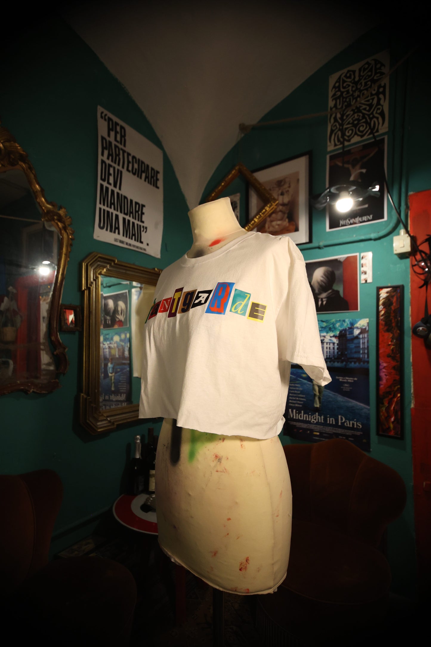 T-Shirt Handmade "Newspaper" - Avantgarde