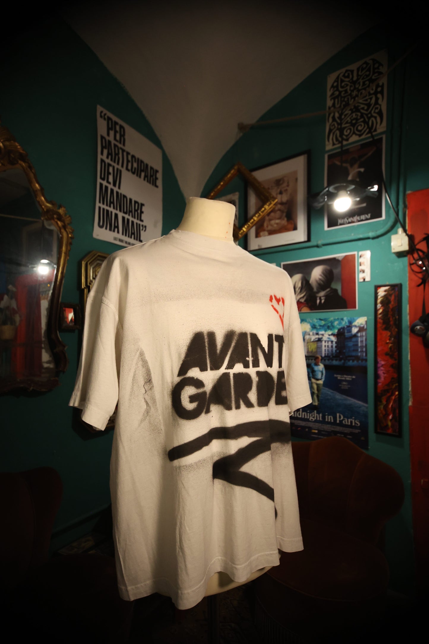 T-Shirt Handmade "Coeur Rebelle" - Avantgarde