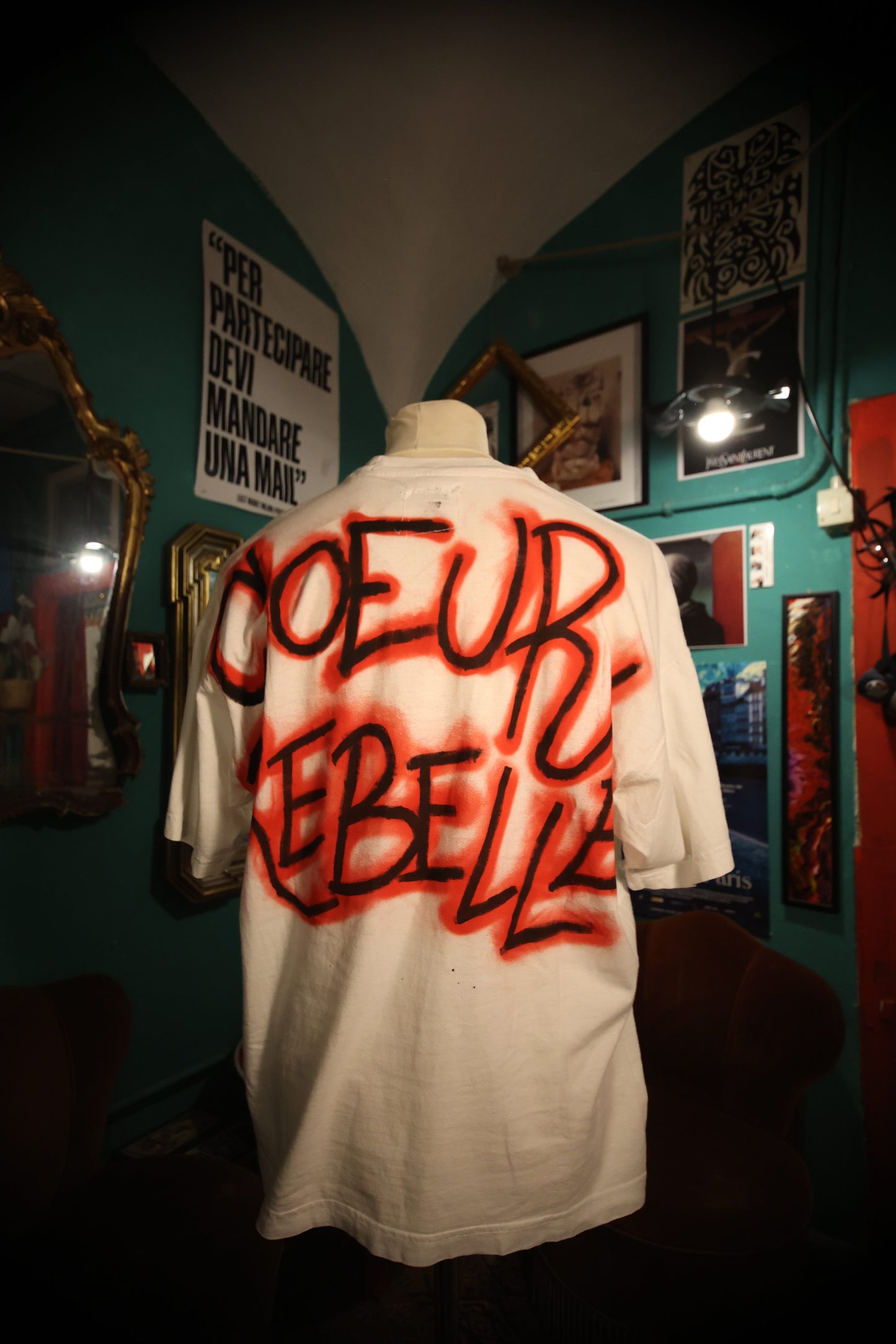 T-Shirt Handmade "Coeur Rebelle" - Avantgarde