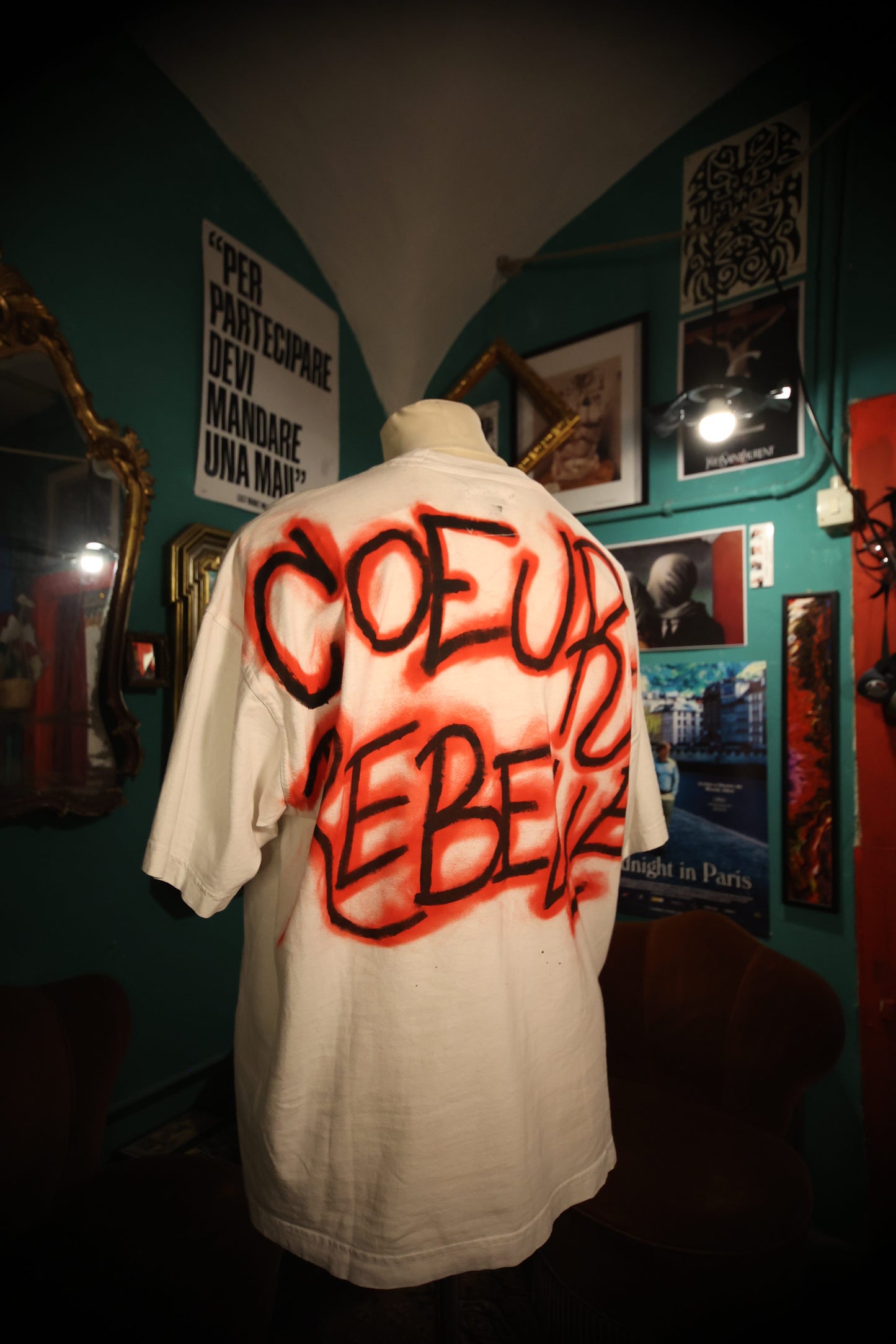 T-Shirt Handmade "Coeur Rebelle" - Avantgarde