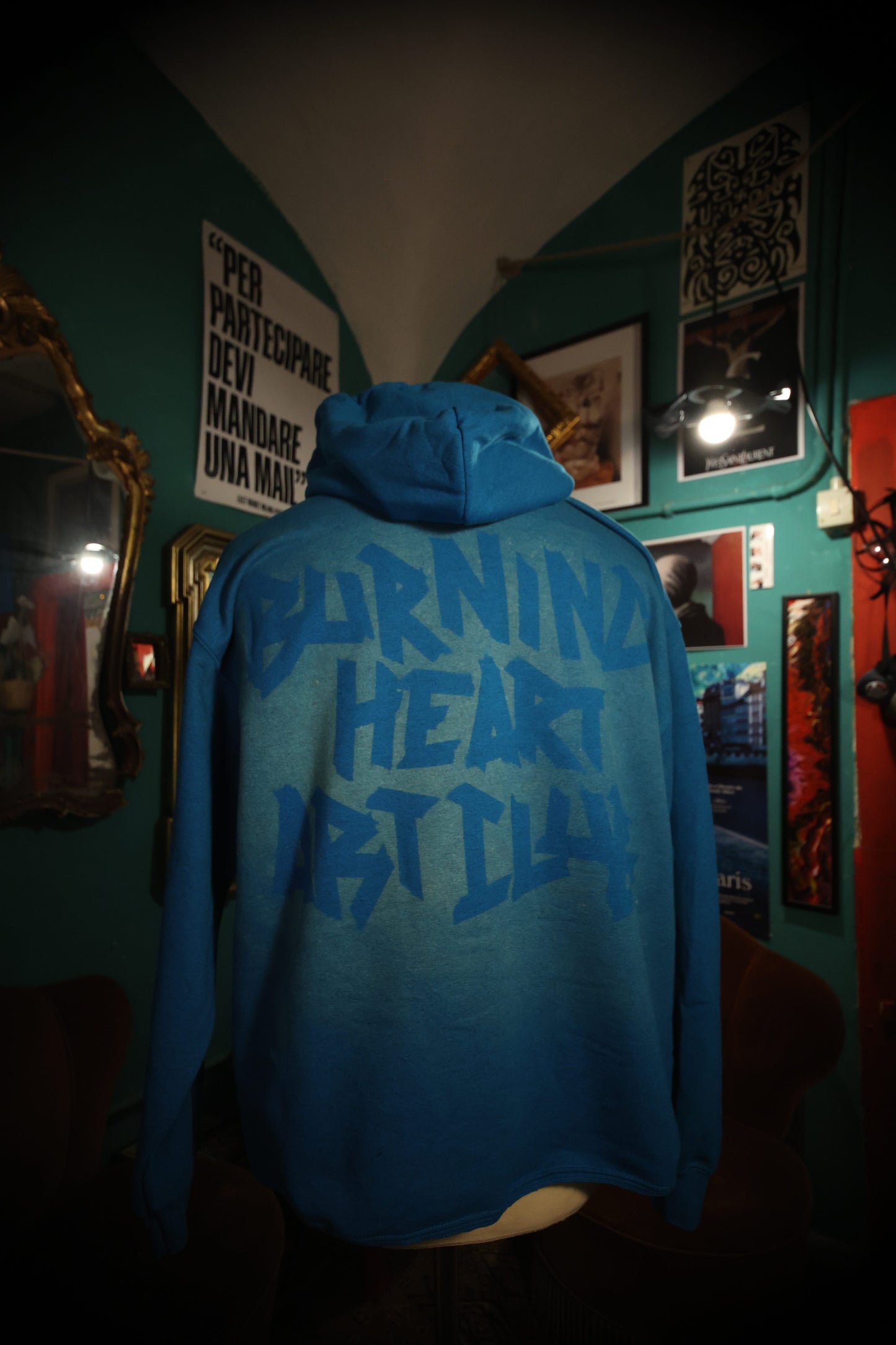 Felpa Handmade "Burning Heart Art Club" - Avantgarde