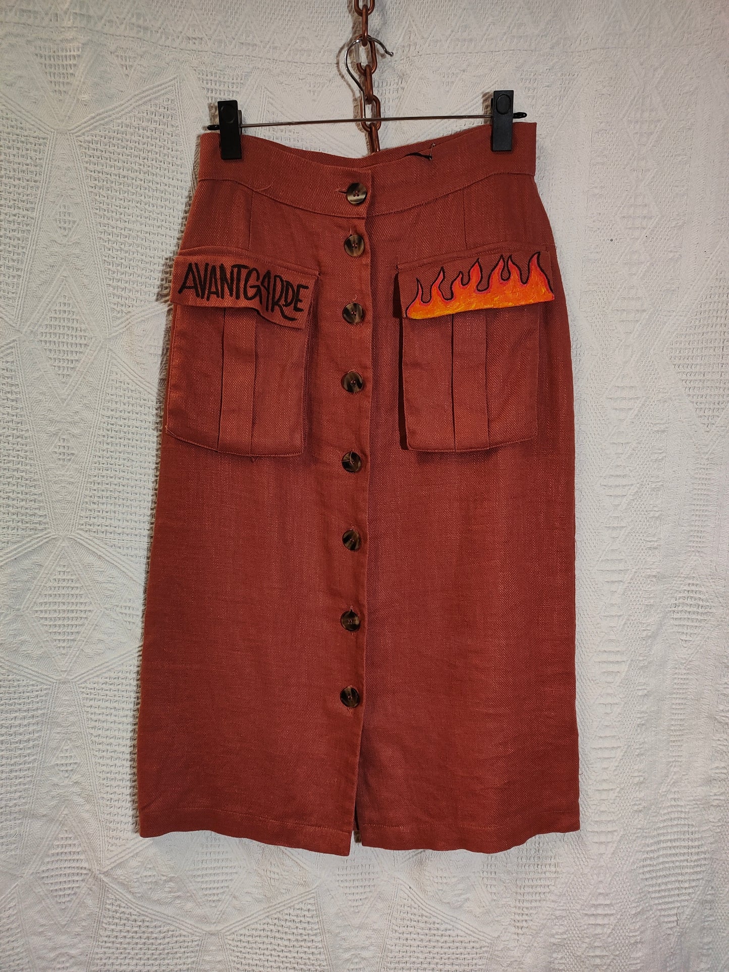 Skirt Handmade "Keep The Flame" - Avantgarde