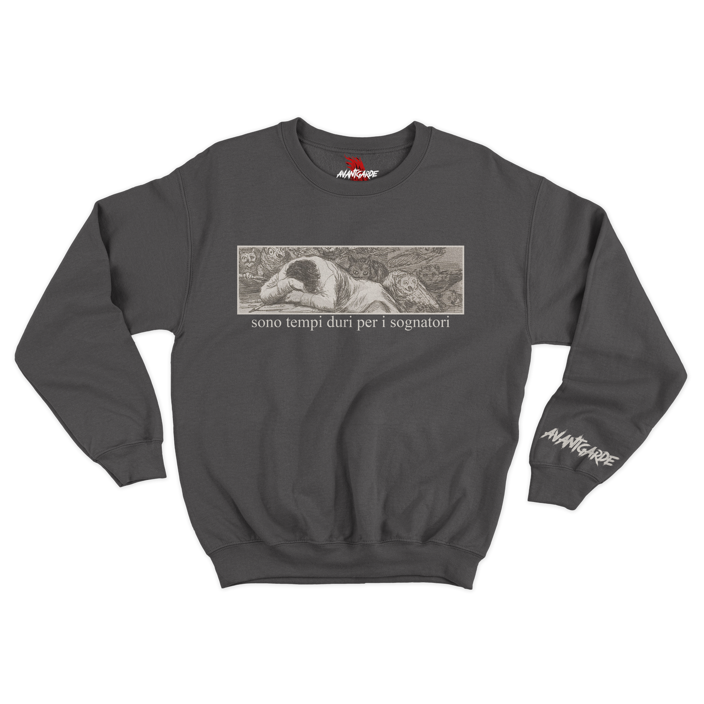 Felpa "Sono tempi duri per i sognatori" - Avantgarde