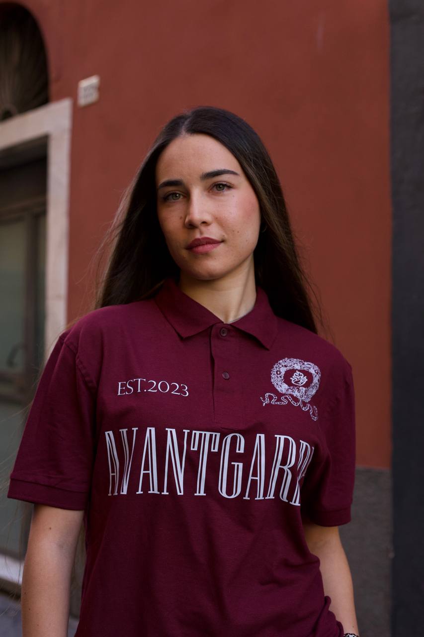 Polo Unisex "Avantgarde F.C." - Bordeaux
