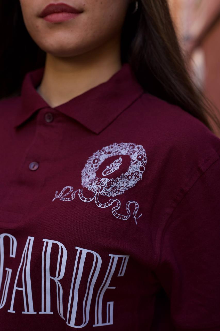 Polo Unisex "Avantgarde F.C." - Bordeaux