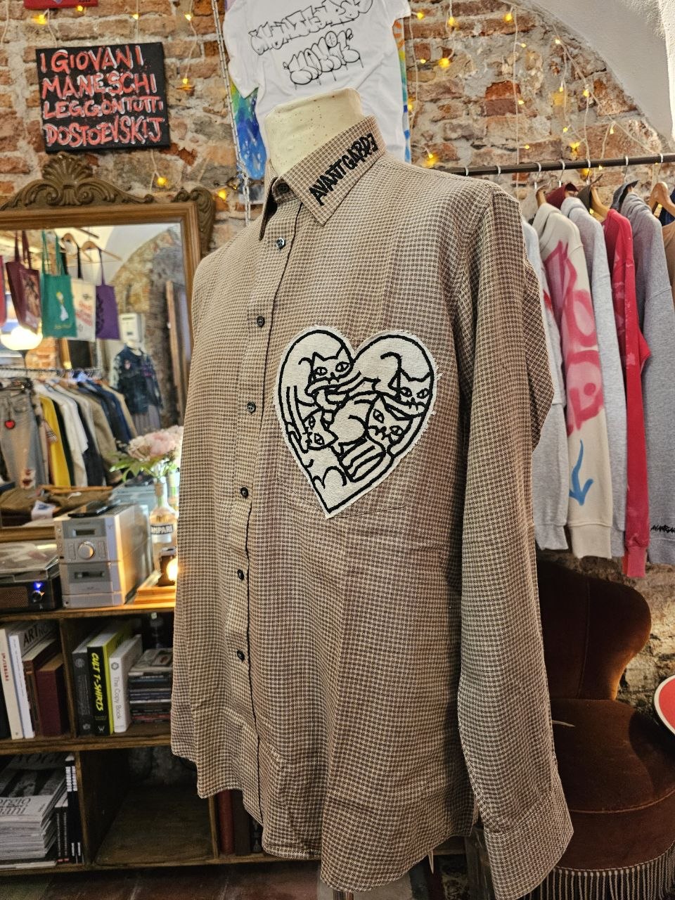Camicia Handmade "Cats III" - Avantgarde