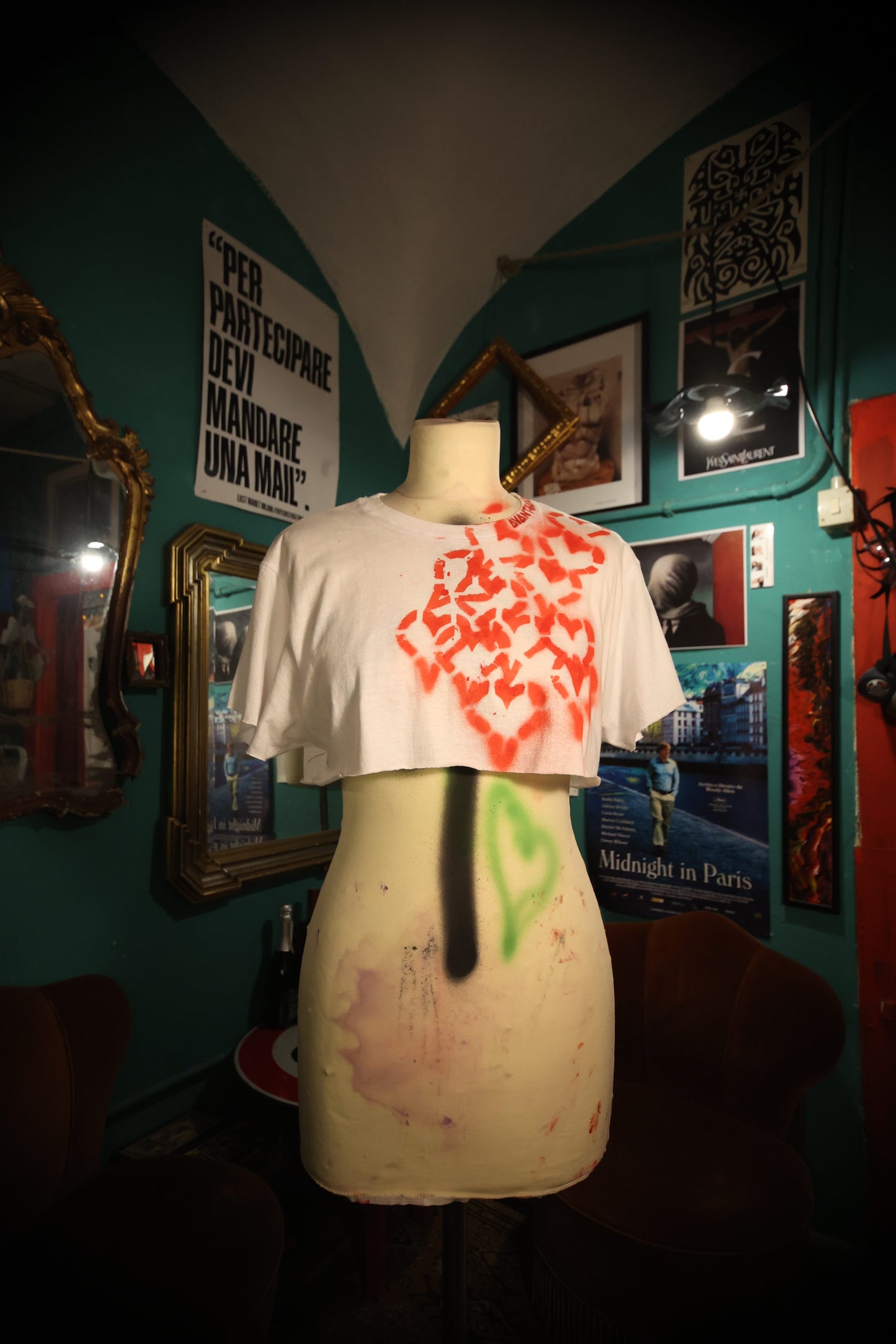 T-Shirt Handmade "Hearts" - Avantgarde