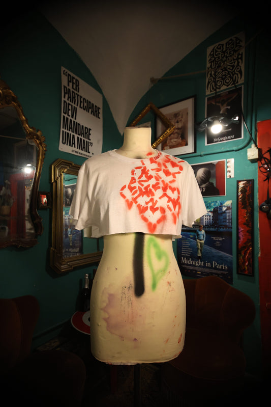 T-Shirt Handmade "Hearts" - Avantgarde