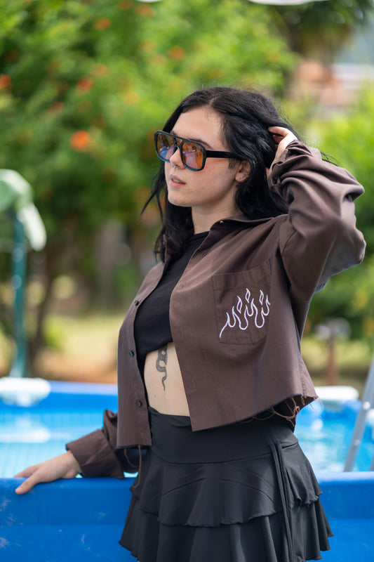 Camicia Crop "LadyB" - Avantgarde