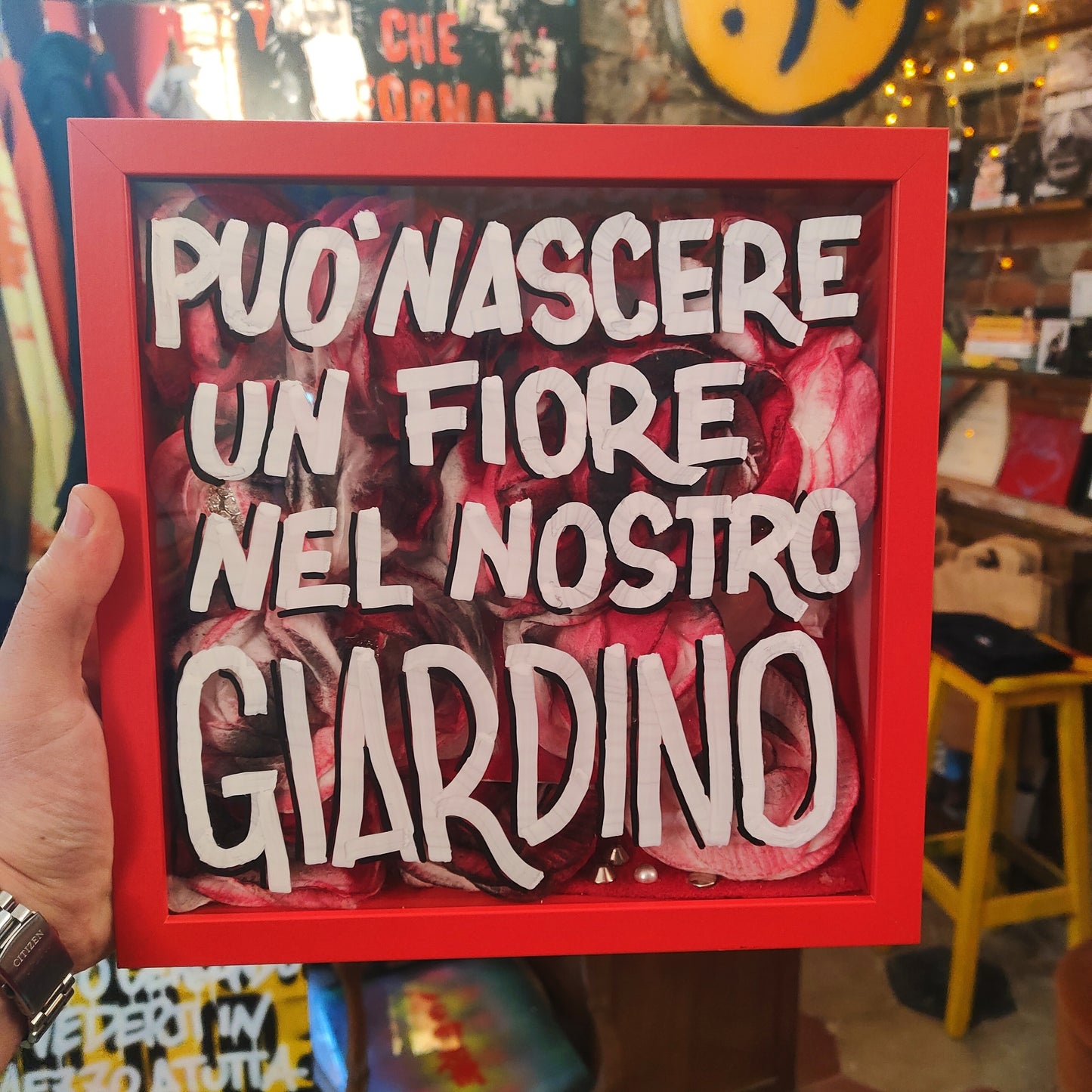 PUÒ NASCERE UN FIORE