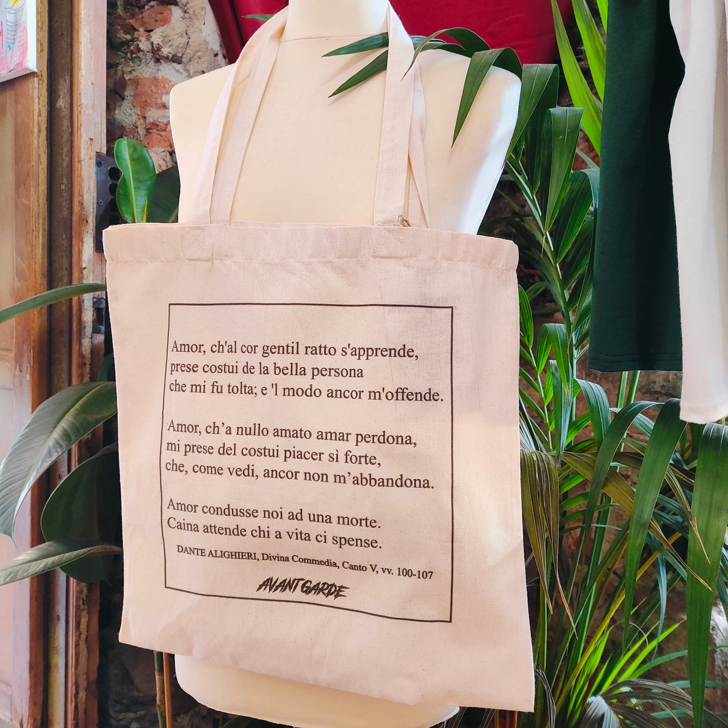 TOTE BAG "DANTE ALIGHIERI - CANTO V"