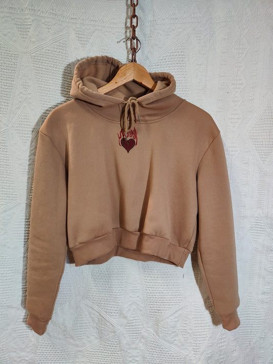 Felpa Crop "SimpleHeart" - Avantgarde
