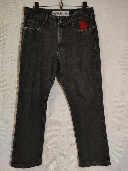 Jeans Handmade "Lotus" - Avantgarde