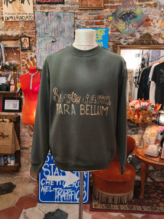 Felpa Handmade "Si Vis Pacem" - Avantgarde