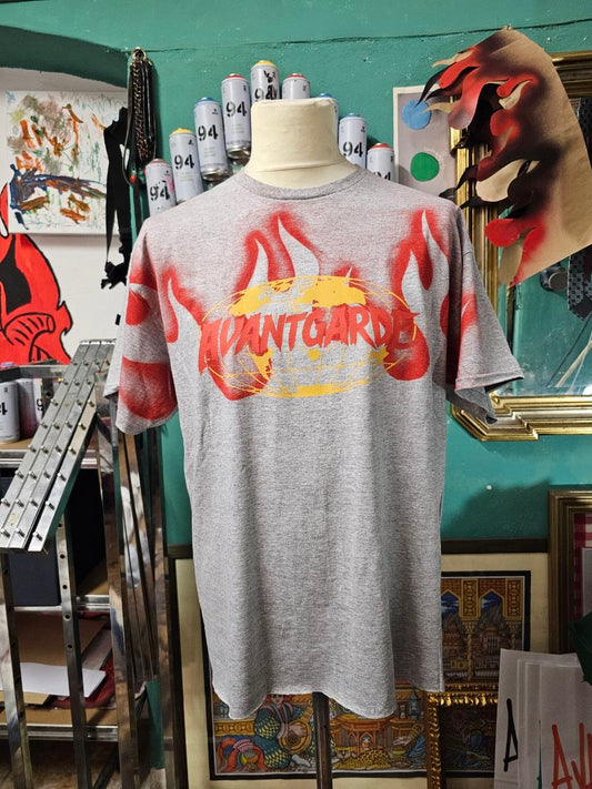 T-Shirt Handmade "Flame II" - Avantgarde