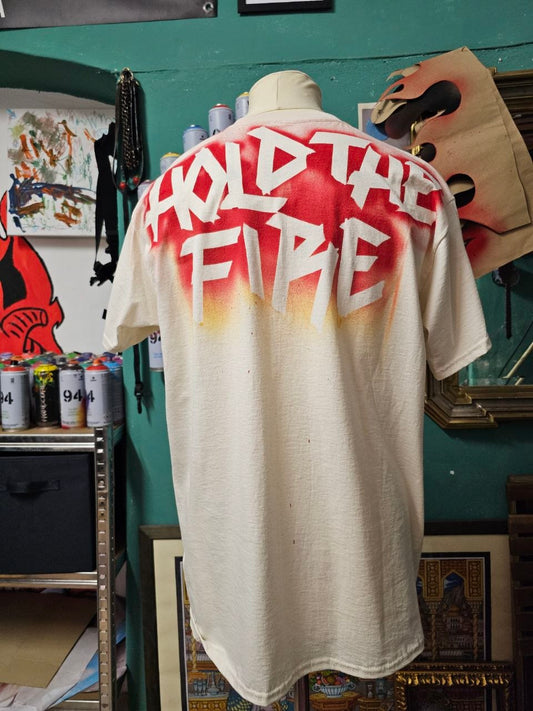 T-Shirt Handmade "Hold The Fire" - Avantgarde