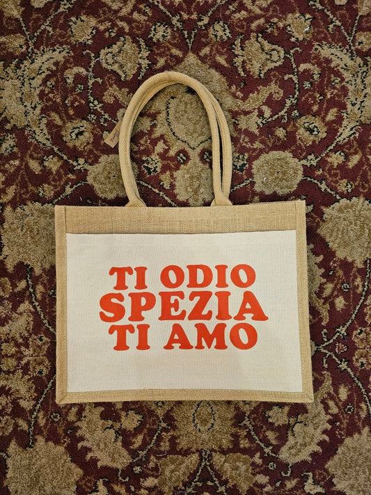 BeachBag Grande "TI ODIO SPEZIA TI AMO" - Avantgarde