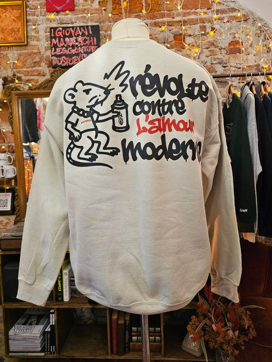 Felpa Handmade "Révolte Contre l'Amour Moderne" - Avantgarde