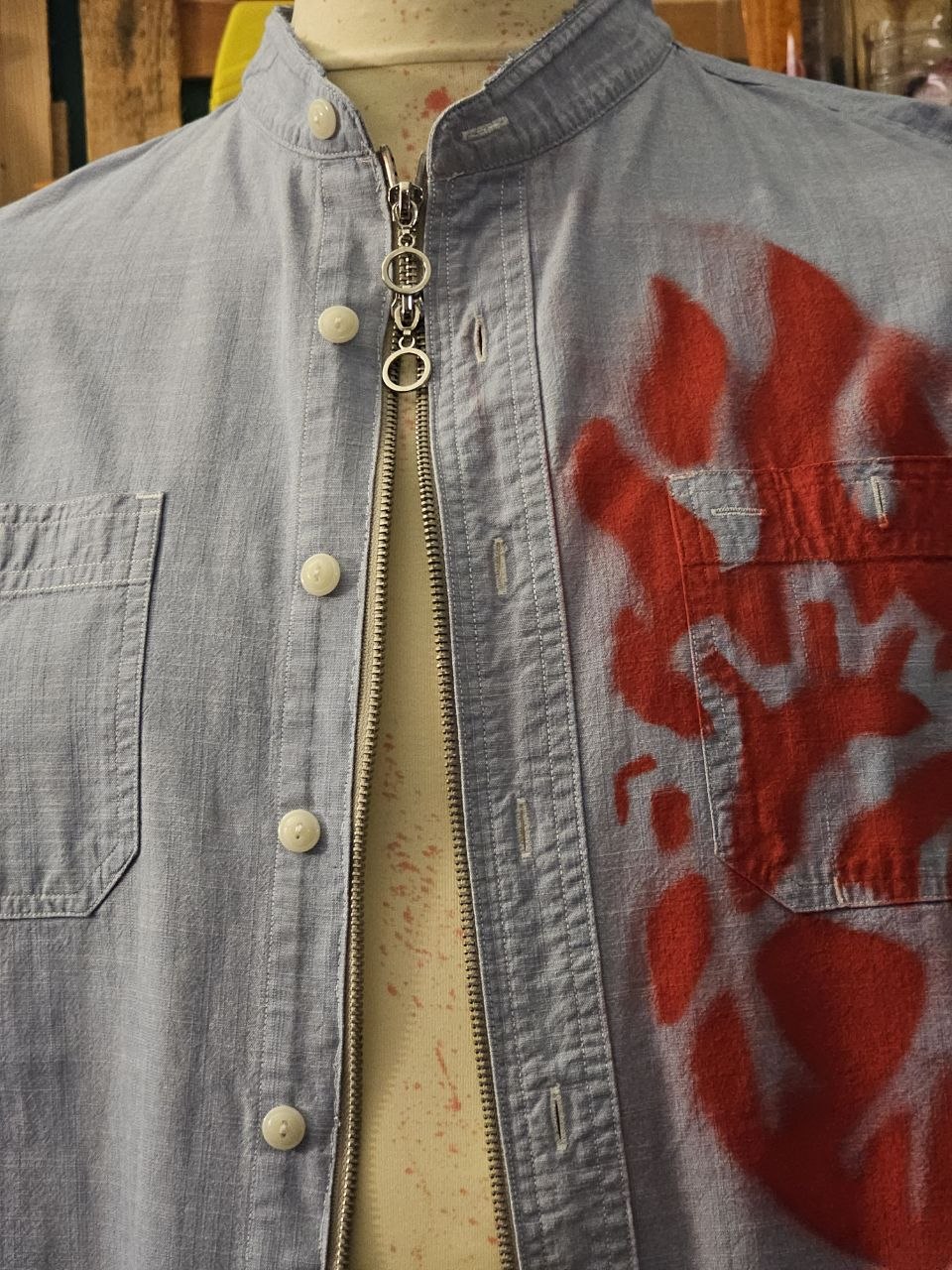 Zip-Up Shirt "Rebelle" - Avantgarde