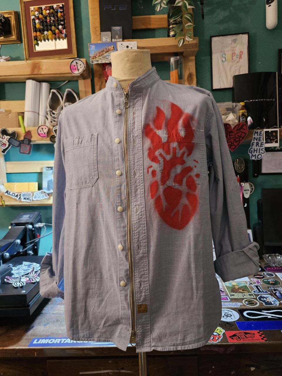 Zip-Up Shirt "Rebelle" - Avantgarde
