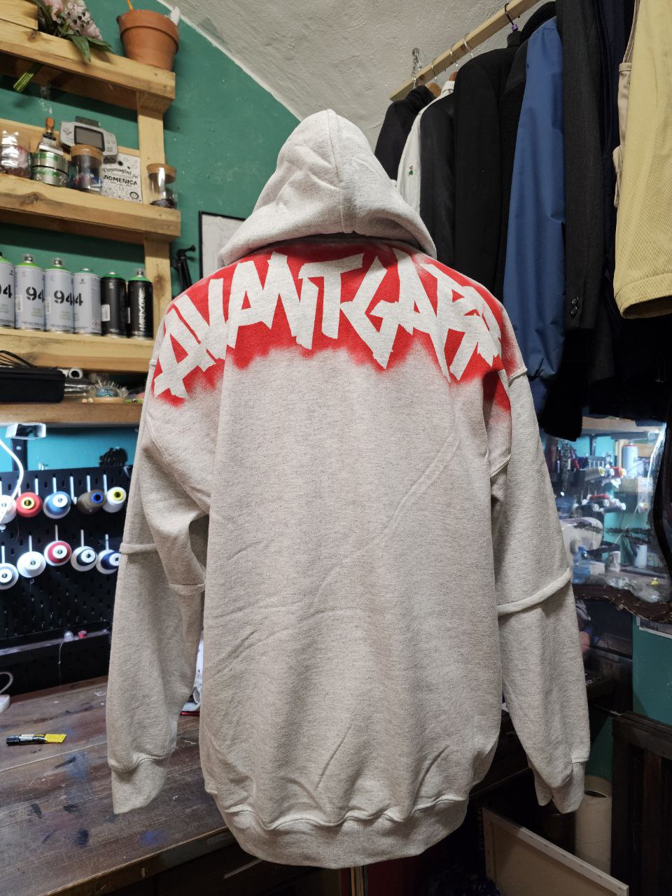 Felpa Handmade "Burn" - Avantgarde