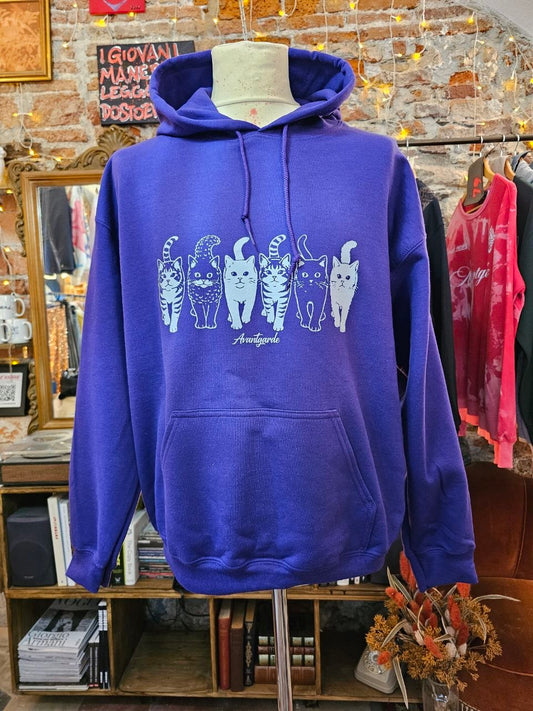 Felpa Handmade "Cats" - Avantgarde