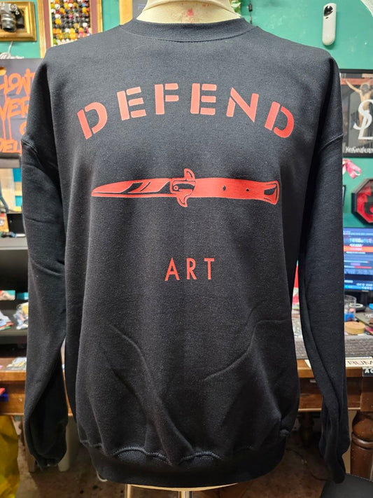 Felpa Handmade "DEFEND" - Avantgarde