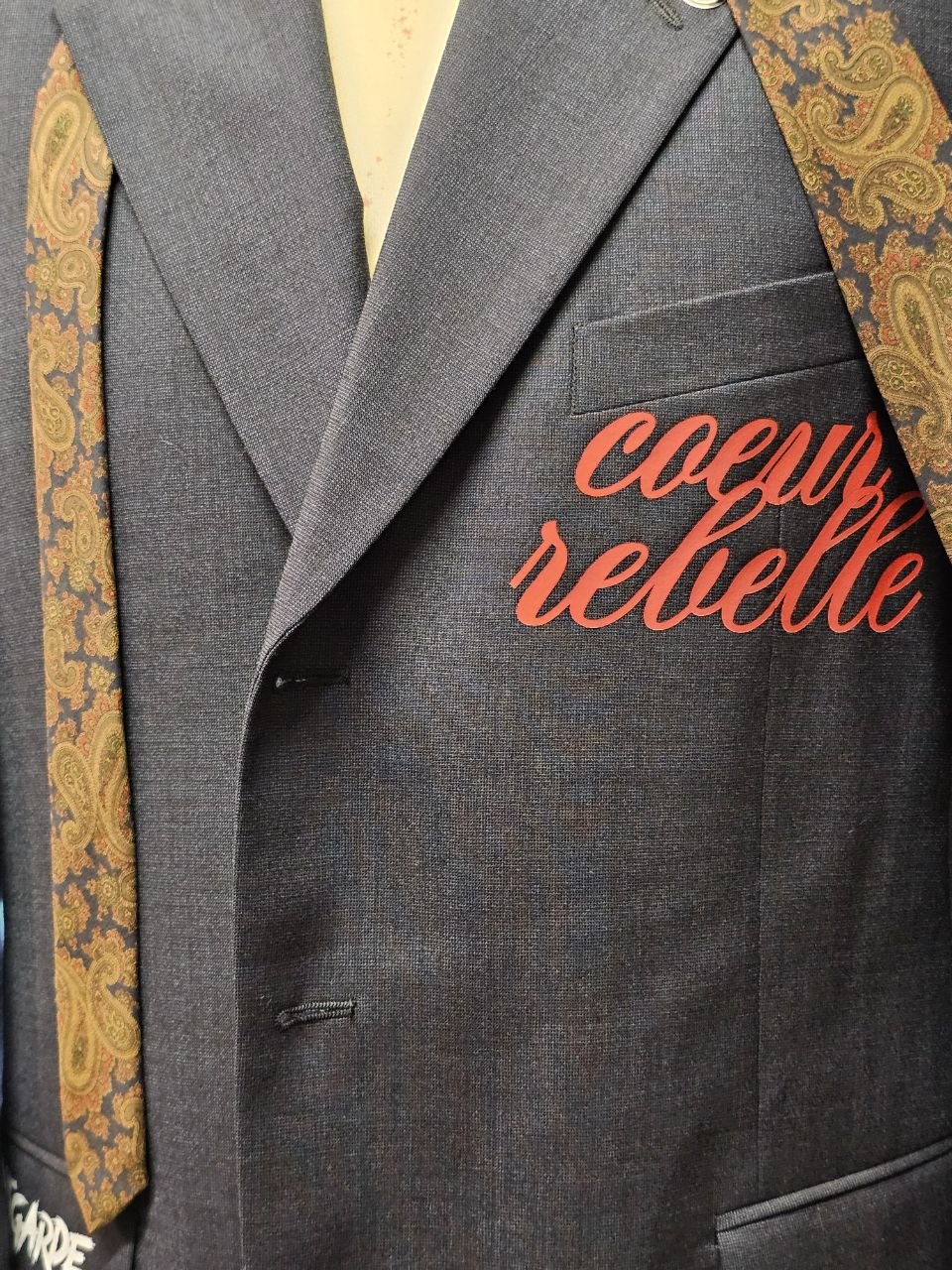 Blazer Handmade "Coeur Rebelle" - Avantgarde