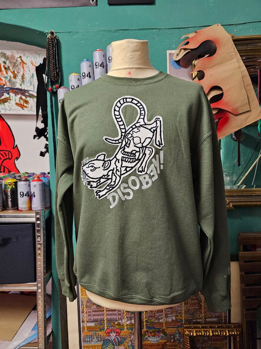 Felpa Handmade "Disobey" - Avantgarde