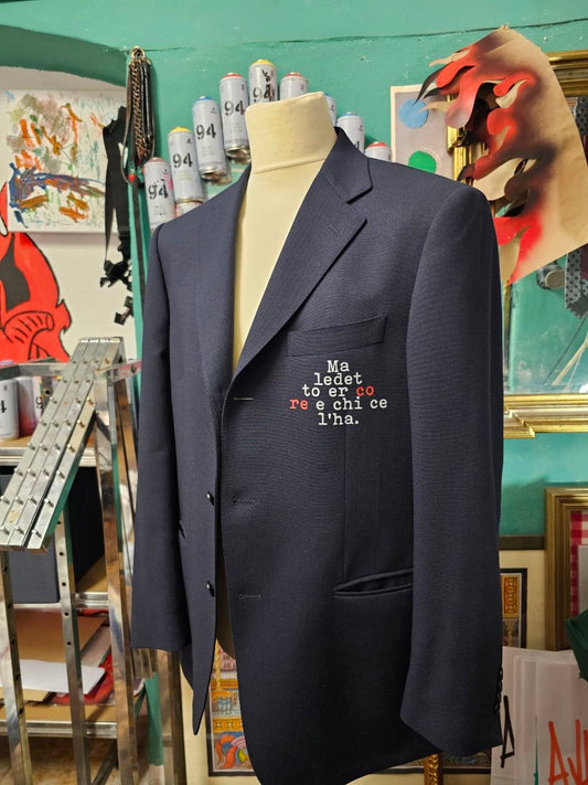 Blazer Handmade "Maledetto Er Core" - Avantgarde