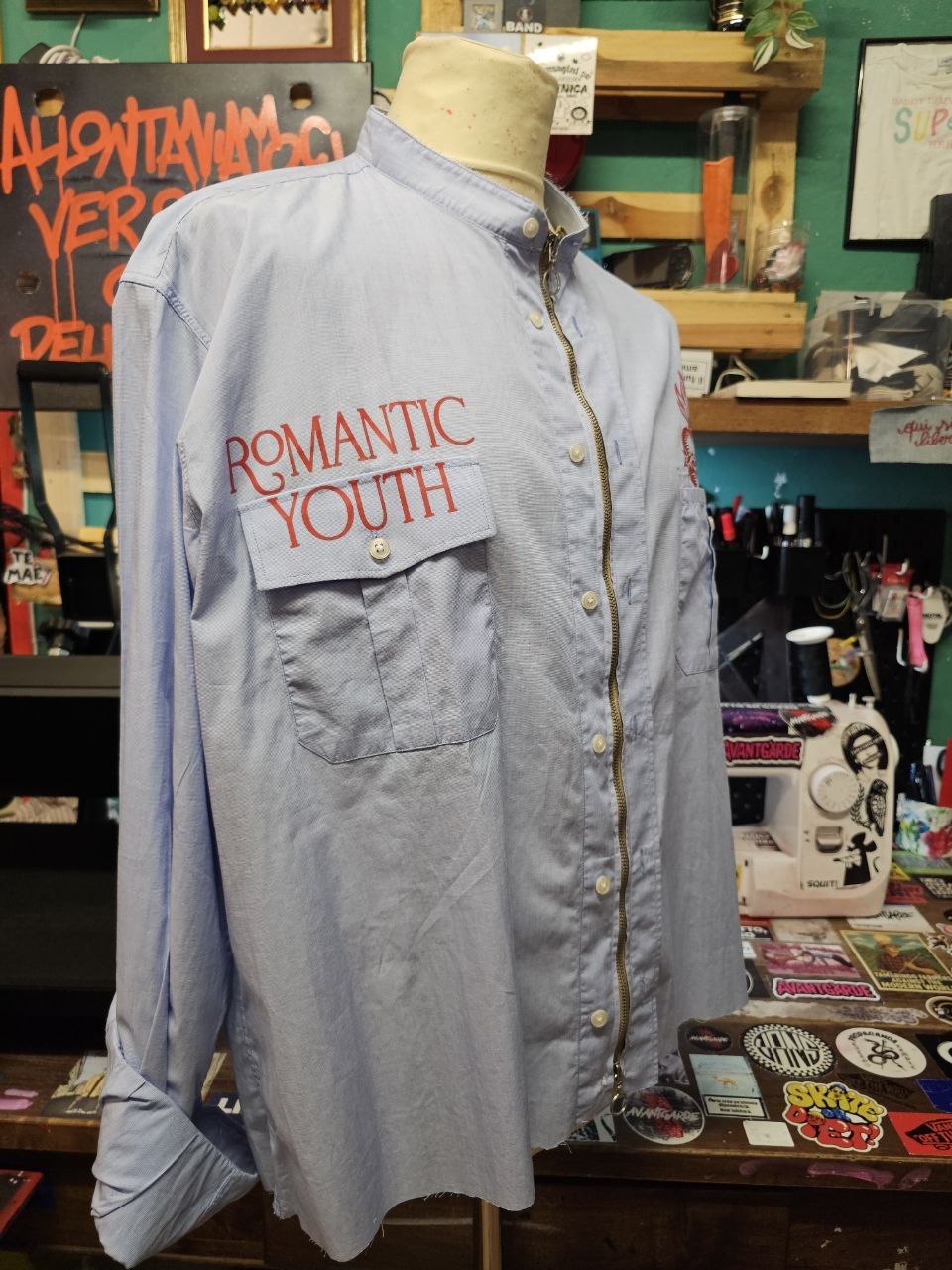 Camicia con Zip "RomanticYouth" - Avantgarde