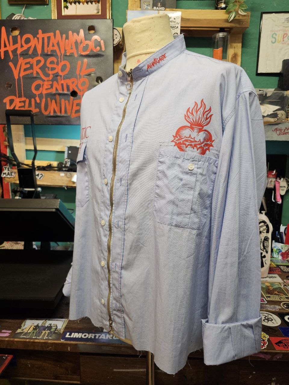 Camicia con Zip "RomanticYouth" - Avantgarde