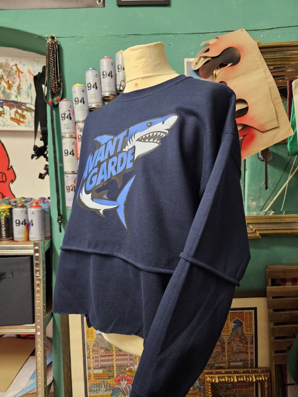Felpa Handmade "Shark" - Avantgarde