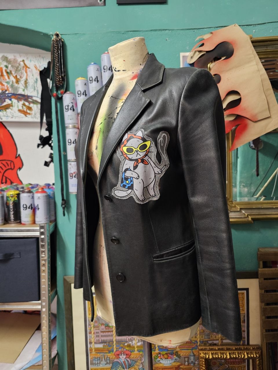 LeatherJacket "Catty" - Avantgarde