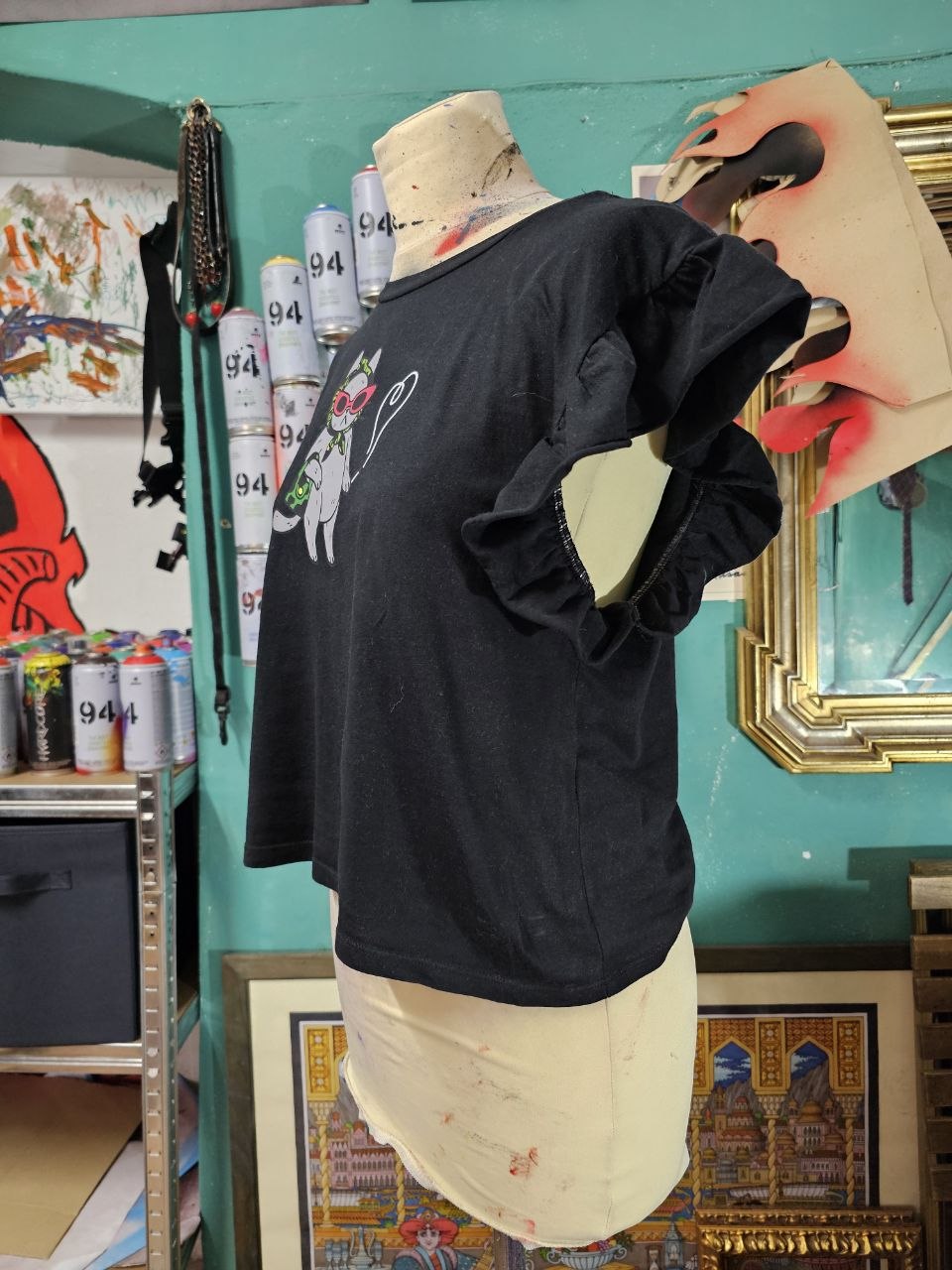T-Shirt Handmade "Catty" - Avantgarde