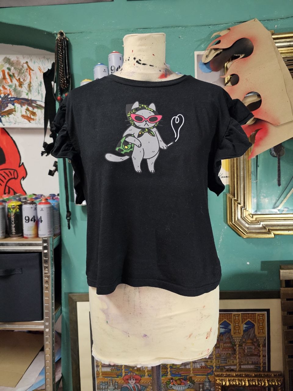 T-Shirt Handmade "Catty" - Avantgarde