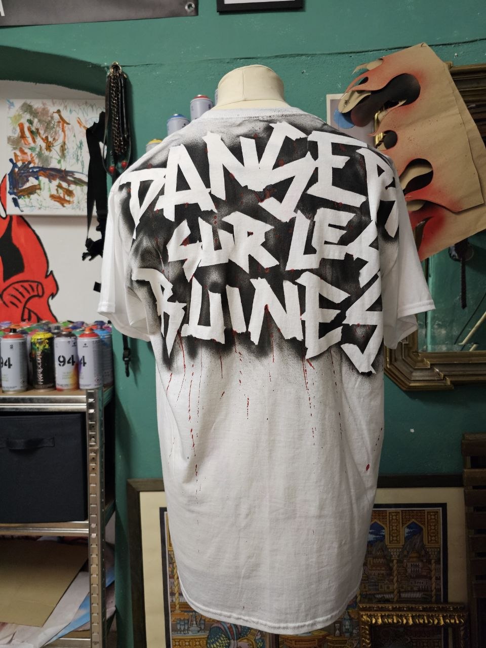 T-Shirt Handmade "Danser Sur Les Ruines" - Avantgarde