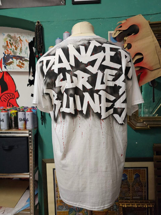 T-Shirt Handmade "Danser Sur Les Ruines" - Avantgarde