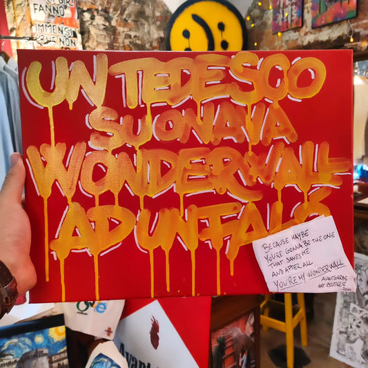 UN TEDESCO SUONAVA WONDERWALL AD UN FALÒ