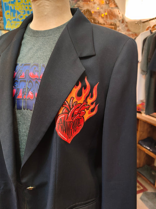 Blazer Handmade "BurningHearts" - Avantgarde